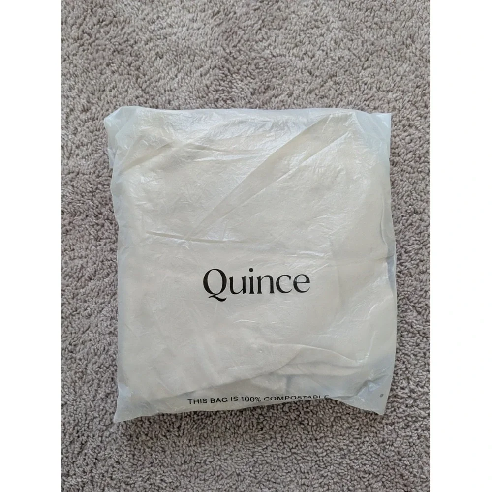 Quince European Linen Wide Leg Pants Womens Large (Fits 32x26) Driftwood NWT